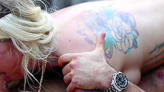 Tattoed Blonde Babe Kitt Jones