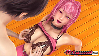 Tempting Pink-haired Yuma Rule34 3D Hentai - Sensual Big Tits Massage, Wet Pussy Licking & Vibrator Fun with Squirt