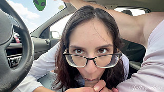 I Got Caught Giving "therapy" in His Car.. in Public