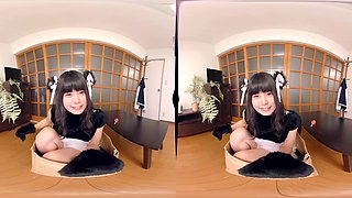 Human Panda - Japanese Teen Cosplay Cuddle Tease