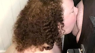 Busty glory hole blowjob slut fucking and eagerly sucking