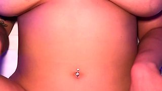 Inked Busty Babe Banged Hard On POV