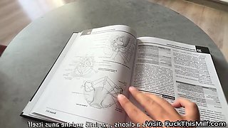 My Biology Tutor Fucks Me In Class