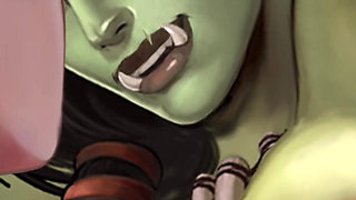 Big Boobs Giant Orc Woman Dirty Outdoor Sex and Pussy Creampie - Cartoon Animated Porn Game - What a Legend! - Part 25