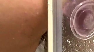 (full Video) Real Amateur - Fucking Myself in Shower with a Huge Dildo Makes Me Cum