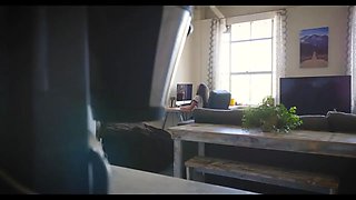 Step brother and step sister helps handjob step brother