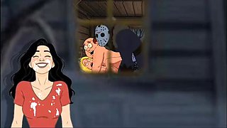 Halloween Hentai: Jason Fucks College Girls at Crystal Lake - Friday the 13th Cartoon Parody