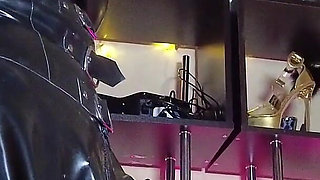 Eva Latex Femdom Dominatrix BDSM MILF Big Ass Heels Rubber Goddess Glasses