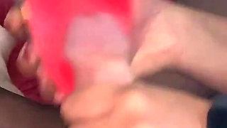 Sega E Pompino: Masturbazione Del Cazzo Con La Scarpa Con Il Tacco Trasparente POV