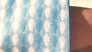 College Girl Pussy Fingering While Showering in Public Bathroom