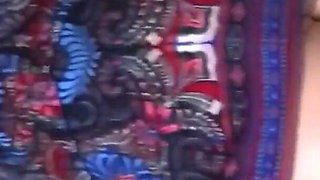Stepson Spies on While She Rests, Records Her and They End up with a Mutual Handjob, Big Cumshot on Hairy Pussy