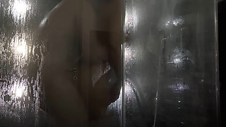 Dick Slipped Into Soapy Vagina of Petite Brunette