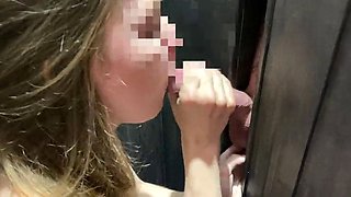 Wife tries GloryHole for the first time with a subscriber