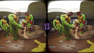 Cosplay gangbang crazy Vr porn