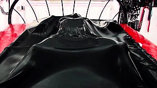 Femdom fetish mistresses fuck bdsm loser with strapon