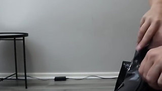 Boots Fetish - Putting on Pleaser Thigh High Boots
