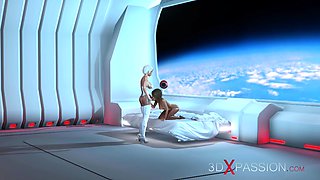 Sci-Fi dreams 3d hot dickgirl fucks teen in a space station
