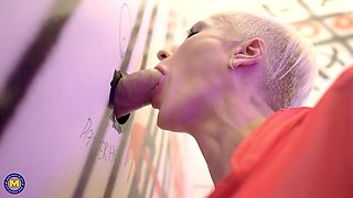 Big Breasted Milf Tanya Virago Loves To Suck Cocks Through A Gloryhole - MatureNl