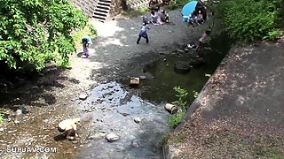 Flexible Asian fucked in hardcore threesome