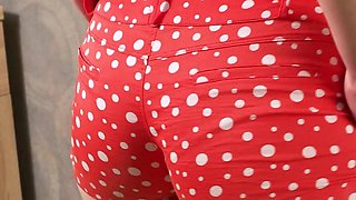 Hot Teen Asian Teasing Visible Panty Line In Very Tight Shorts