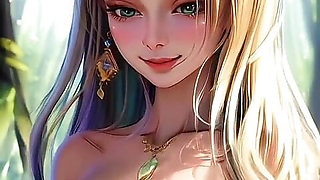 Beautiful girls in forest  (Ai models)