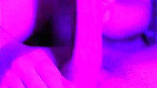 Stepsister Learns to Jerk off My Huge Cock. Close-up with Legs