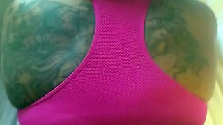 Perky amateur rides and sucks black dick pov style