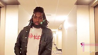 Big booty Tapout Queen sneaks and fucks her boyfriends Step brother at a hotel
