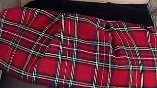 Reverse footjob on this bitch with a cool ass
