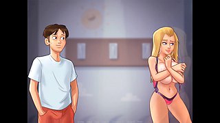 Bikini contest long, school, summertime saga long