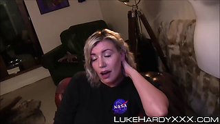 Big booty stepsister rammed and cumshot on her cute face POV
