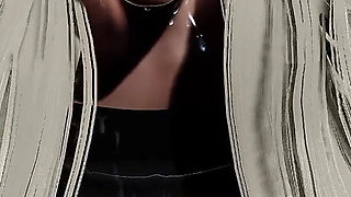 Cowgirl Sex with Big Tits Blonde in the Office with Massive Cumshot - 3D POV Animation