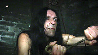 Caged Asian Witch Gets Her Orgasm From a Rough Knotted Rope