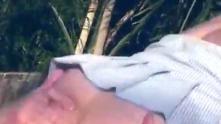 Lil Bit More is a blonde with natural tits and she takes it in her asshole