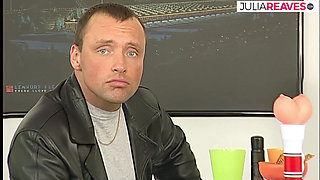 Hot milf strips and fucks herself with a huge dildo