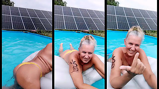 Hot Housewife Lukerya in the Pool