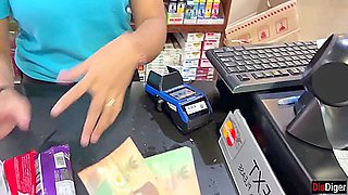 Cumwalk In Public Supermarket - Facial Fetish Outdoor Blowjob