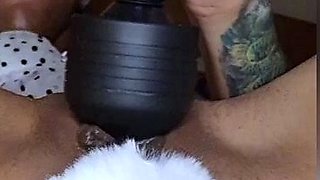 Girls Out West Amateur double toy masturbation