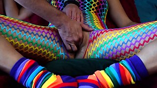 Deep Double Fisting Makes Brunette Moan with Orgasmic Pleasu