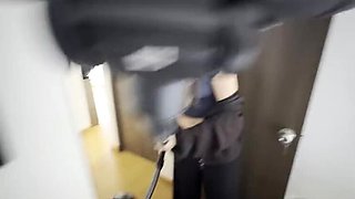 Hot Latina Maid Vacuuming Turns Me On - Lesbian Scissoring & Pussy Eating