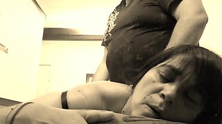 Anal Sex with Stepson with Mouth Covered