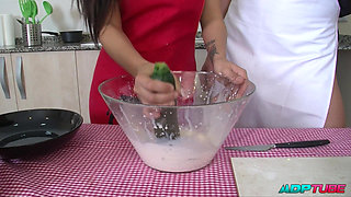 Fucking Aris Dark's Perfect Ass While We Cook