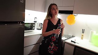 I fucked my friend's mom in the kitchen after his birthday