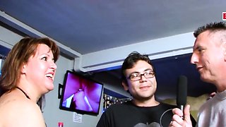 Swinger club party with real German couples