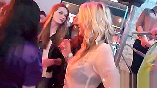 Slutty nymphos get fully wild and undressed at hardcore party