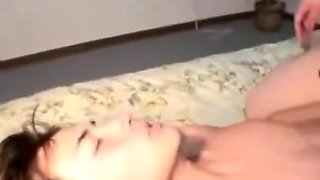 Cute japanese teen uses tied young man as sextoy