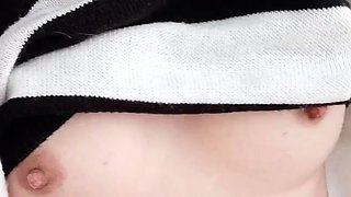 Amateur striptease and Solo masturbation