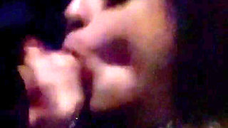 First Time Doing Deep Throat in the Club Bathroom