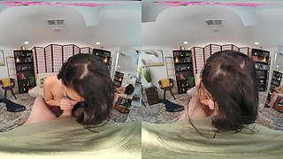 Brunette Petite Seduces with Striptease POV Passion