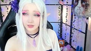 Horny japanese teen oiled and toyed